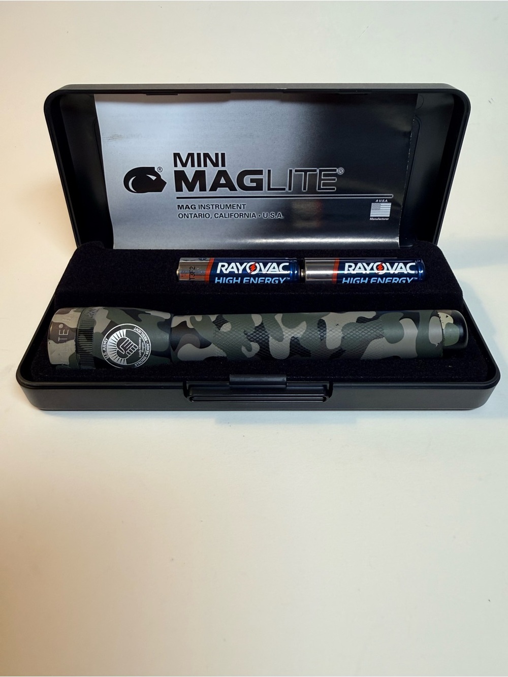 Mag-Lite Mini Maglite Camo Flashlight 2AA - NO strap, READ